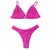 Imagem do Top Iza /calcinha Asa Delta Semi Fio/ Rosa Pink