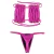 Top Agnes (Pico) / Calcinha Bronze (Semi Fio)/ Rosa Pink