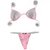 Imagem do Top Cortininha /calcinha Bronze Semi Fio/ Rosa BB| Branco