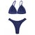 Top Iza /calcinha Asa Delta Semi Fio/ Azul Marinho na internet