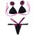 Top Alexya /calcinha Josy Semi Fio/ Preto | Rosa Pink