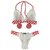 Top Lolla /calcinha Lolla Semi Fio/ Branco | Vermelho na internet