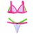 Top Jade /calcinha Jade Semi Fio/ Branco - Rosa Neon | Verde Neon na internet