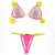 Top Cortininha / Calcinha Bronze Semi Fio/ Rosa Neon | Amarelo Neon na internet