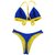Top Iza (Reg) / Calcinha Asa Delta Semi Fio/ Azul Royal | Amarelo na internet