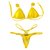 Top Jhu / Calcinha Jhu (Semi Fio)/ Amarelo - comprar online