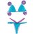 Top Noa / calcinha Asa Delta Semi Fio/ Azul BB | Rosa Neon - comprar online