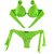 Top Aro (fixo) / Calcinha Tita Semi Fio / Verde Neon - comprar online