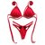 Top Jhu / Calcinha Jhu Semi Fio/ Vermelho Vivo