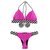 Top Lolla /calcinha Lolla Semi Fio/ Rosa Pink| alc e trança (Branco-Preto) - comprar online