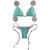 Top Noa / Calcinha Ripple 2.0 Semi Fio/ Azul Piscina | Rosa BB - comprar online