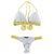 Top Lolla /calcinha Lolla Semi Fio/ Branco | Amarelo - comprar online