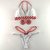 Top Lolla /calcinha Josy Semi Fio/ Branco | Vermelho Vivo - comprar online