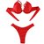 Top Aro (Amarrar) / calcinha Asa Delta Semi Fio/ Vermelho Vivo na internet
