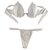 Top Aro (Trad.) / Calcinha Bronze (Semi Fio)/ Branco - comprar online