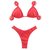 Top Cortininha /calcinha Asa Delta Semi Fio/ Vermelho Vivo - comprar online