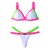 Top Jade /calcinha Jade Semi Fio/ Branco - Rosa Neon | Verde Neon - comprar online