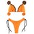 Top Josy / Calcinha Asa Delta (Reg SF) Semi Fio/ Laranja Neon | Preto e Verde Musgo - comprar online