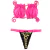 Imagem do Top Agnes /calcinha Pepi Semi Fio/ Onça | Rosa Neon
