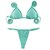 Top Cortininha / Calcinha Bronze Semi Fio/ Piscina - comprar online