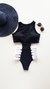 Maiô Naomi Semi fio / Preto | Branco