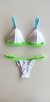 Top Thai / calcinha Thai / Branco | Verde Neon, Azul BB
