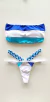 Top Luma /calcinha Josy Semi Fio/ Branco | Azul Royal e Azul BB