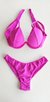 Top Aro (Tradicional) /calcinha Borboleta Semi Fio/ Rosa Pink