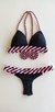 Top Lolla /calcinha Lolla Semi Fio/ Preto | Rosa BB