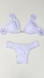 Top Ripple /calcinha Coraçãozinho Semi Fio / Branco