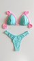 Top Yara /calcinha Asa Delta Semi Fio/ Azul Piscina | Rosa BB - Visc inK  Moda Praia