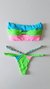 Top Luma /calcinha Josy Semi Fio/ Verde Neon (Suplex) | Azul BB e Rosa BB