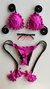 Top Ripple /calcinha Ripple Semi Fio/ Preto|Rosa Pink - comprar online