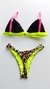 Top Thai / calcinha Asa Delta / Onça | Amarelo Neon, Rosa Neon na internet