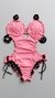Maiô Ripple Semi fio / Poa Branco fundo Preto | Rosa BB - comprar online