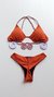 Top Kelly /calcinha Borboleta Semi Fio/ Terra Cota | Branco - Visc inK  Moda Praia
