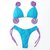 Top Noa / Calcinha AD Regulável Semi Fio/ Azul BB | Rosa Neon - loja online