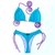 Imagem do Top Noa / Calcinha AD Regulável Semi Fio/ Azul BB | Rosa Neon