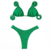 Top Cortininha /calcinha Asa Delta Semi Fio/ Verde Bandeira na internet
