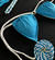 Top Alexya /calcinha Josy Semi Fio/ Azul BB | Branco - loja online