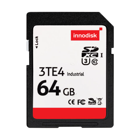 64GB Innodisk® Industrial SDXC™ 3TE4 3D Nand