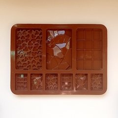 Molde tableta 3 chocolates grandes 6 minis - comprar online
