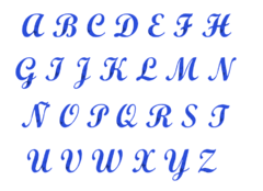 Lettering 1 Mayuscylas y Minusculas 2 CM - comprar online