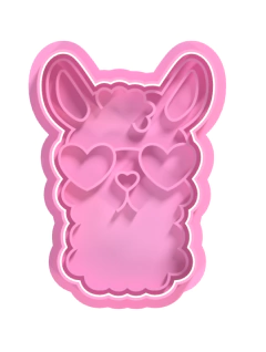 Llama lentes corazon