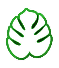 Hoja Simple Contorno