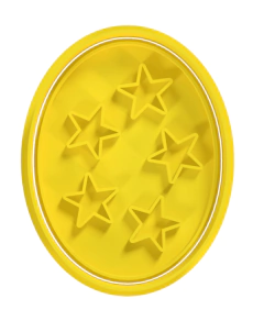 Huevo pascua con estrellas