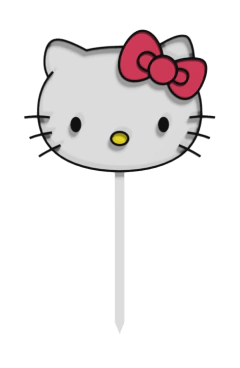 Topper Kitty cara