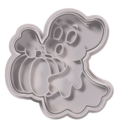 Fantasma con calabaza grande