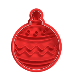 Bola navidad lineas y curvas