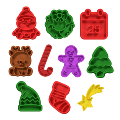 Set 10 sellos Navidad